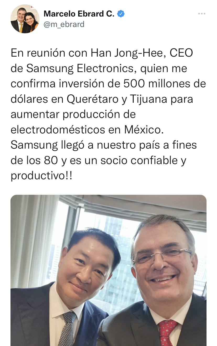 Samsung Invertirá 500 Millones De Dólares En Querétaro Y Tijuana Ar Noticias 6324