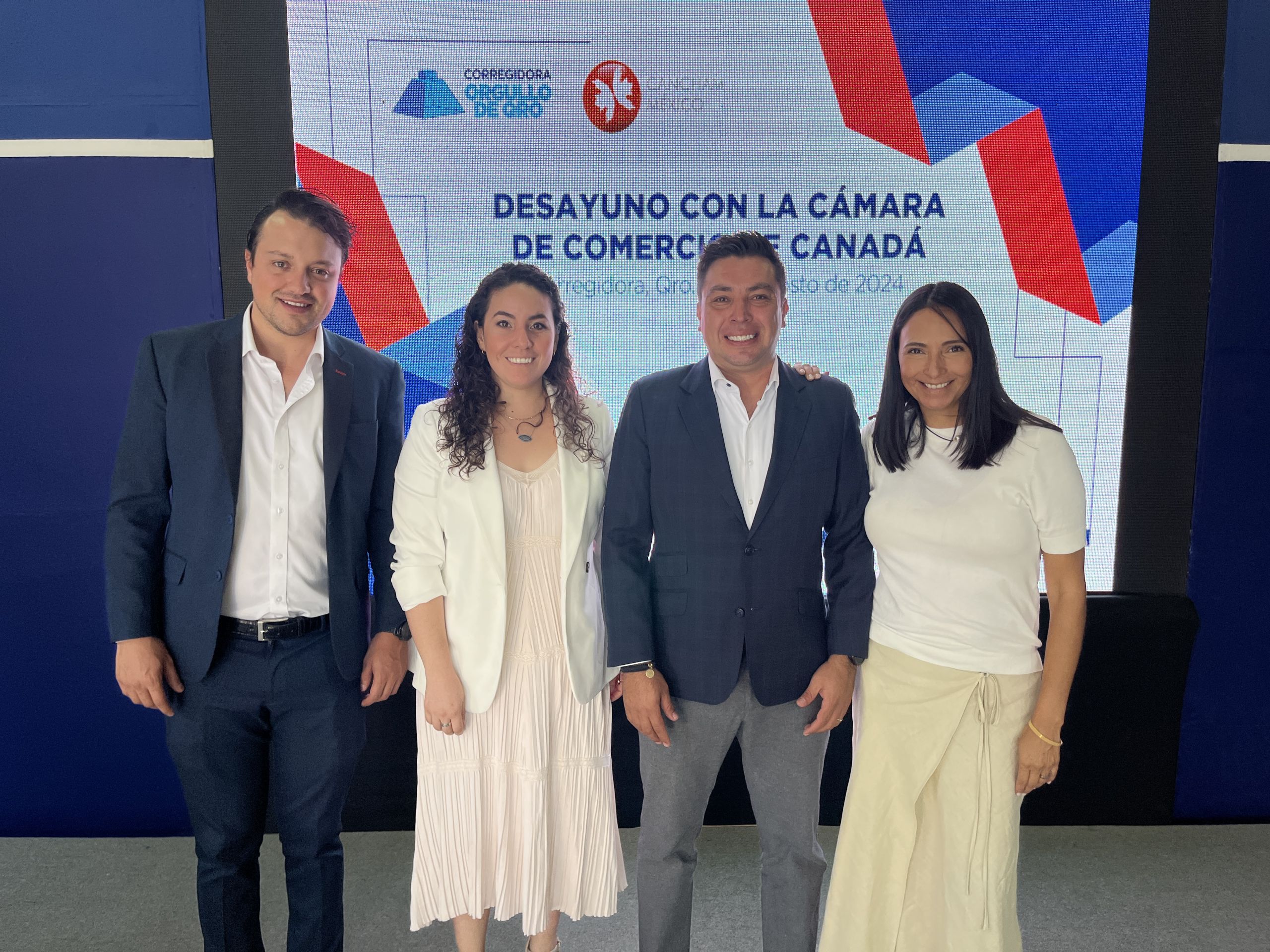 Recibe Corregidora a empresarios de la Cámara de Comercio de Canadá en México