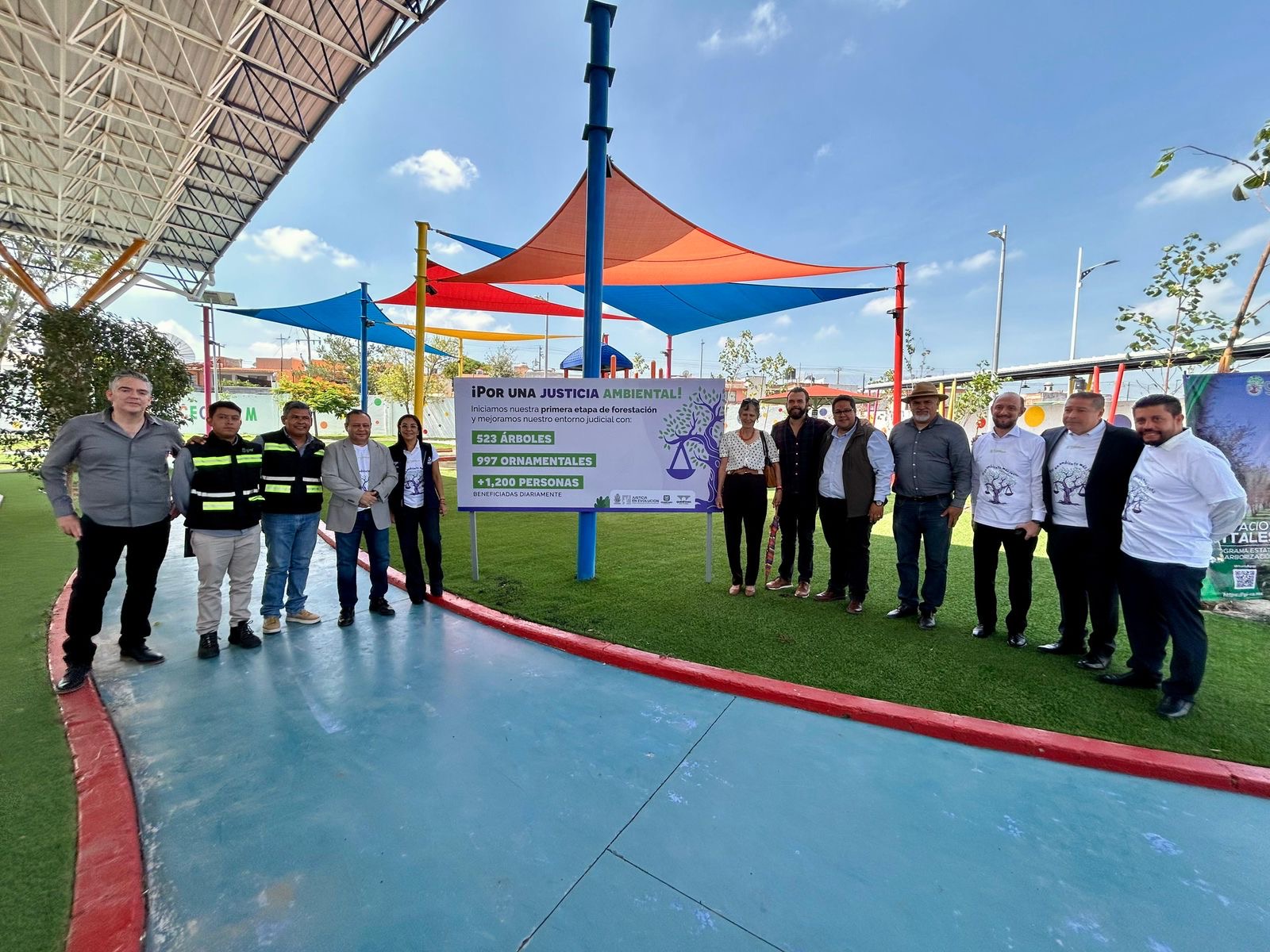 Se realiza reforestación en la Ciudad Judicial Querétaro