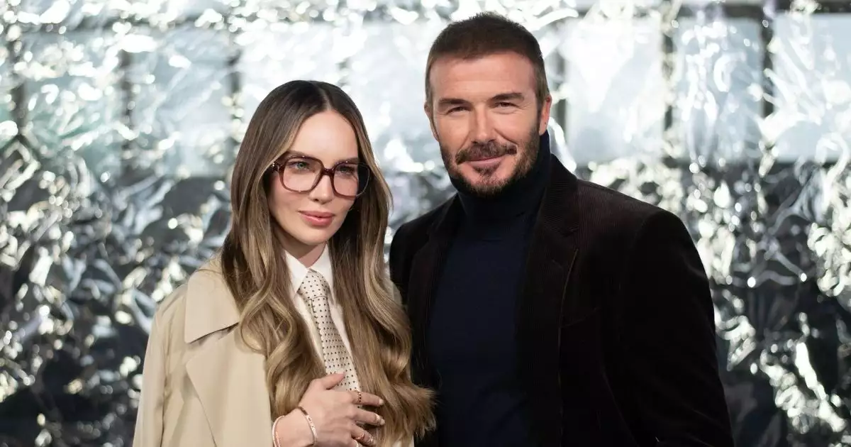 Belinda y Beckham posan juntos en Milán