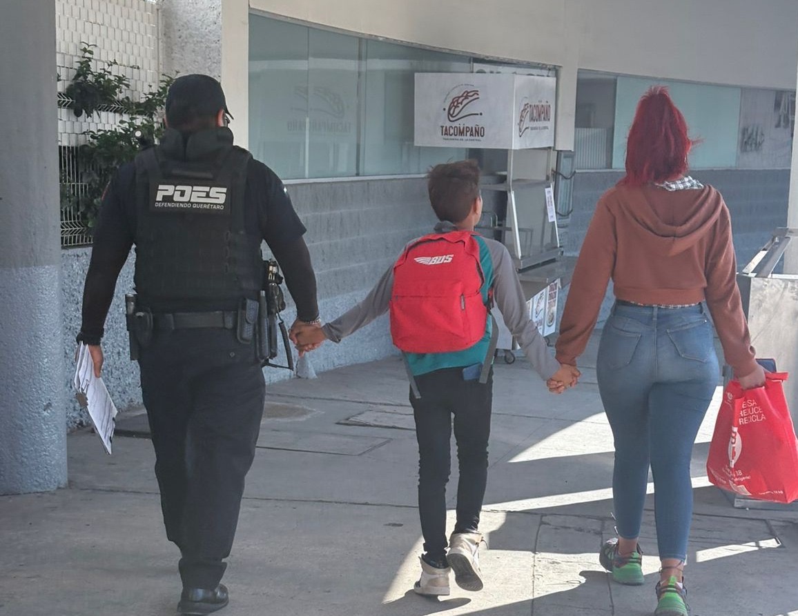 Niño de 12 años que intentaba viajar solo desde la Terminal de Querétaro