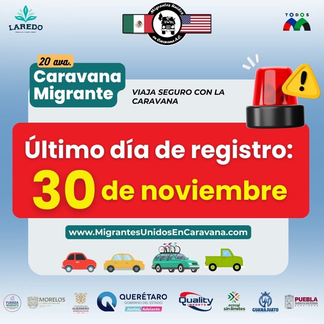 Preparan la vigésima Caravana de Migrantes hacia Querétaro, el registro está abierto