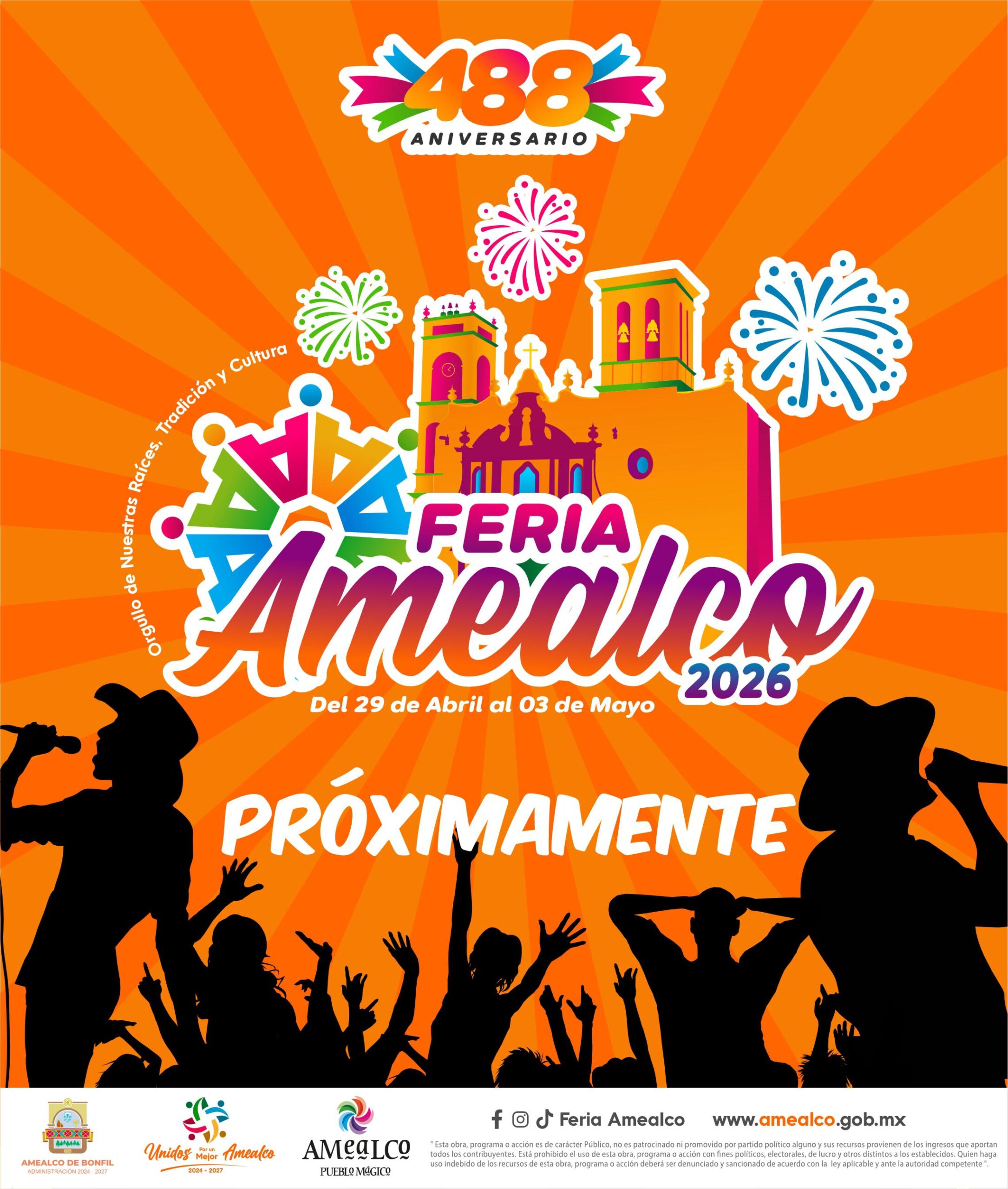 ✨ Amealco se prepara para la Feria Amealco 2026, con la que celebrará su 488 Aniversario🎡🌲