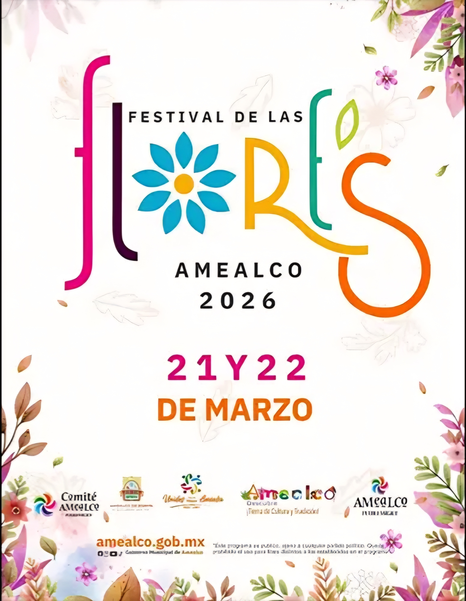 🌷✨ ¡La primavera se vive en Amealco! Llega el Festival de las Flores 2026