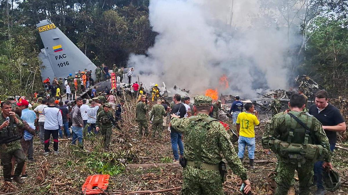 ✈️🚨 Tragedia en Colombia: avión militar se desploma con más de 100 personas a bordo