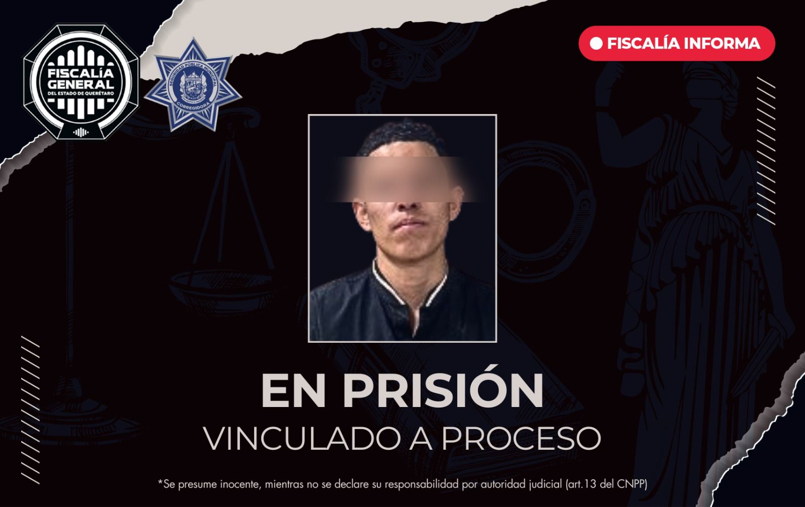 ⚖️ Vinculan a proceso a sujeto por robo a comercio en El Pueblito 🔒🏢