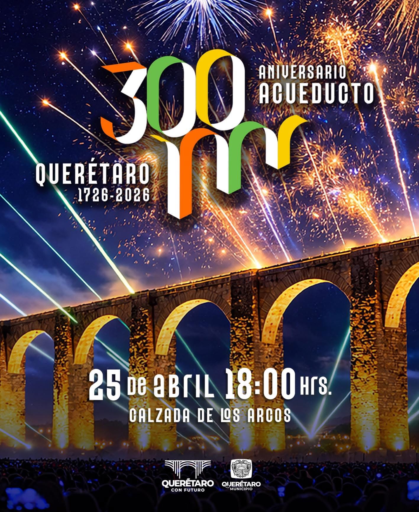 Querétaro prepara festejo por los 300 años de su acueducto el próximo 25 de abril