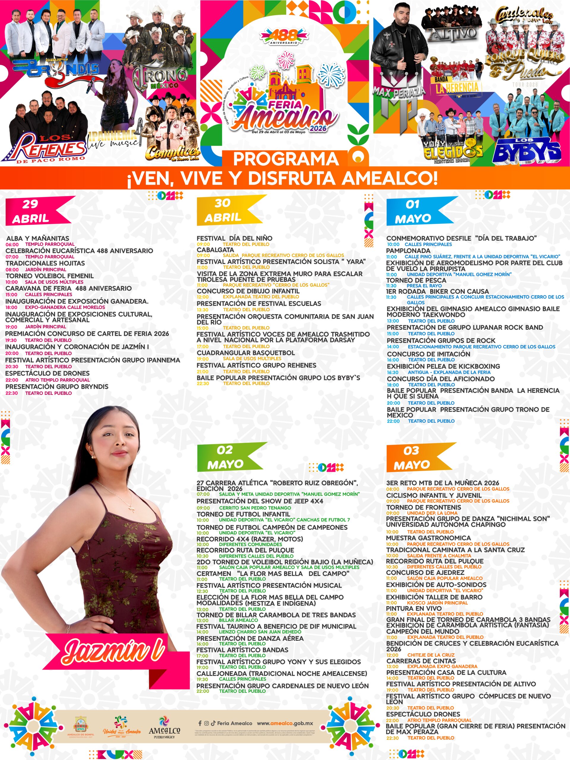 🎡🎤 La Feria Amealco 2026 promete grandes espectáculos, artistas estelares y lo mejor… ¡muchos eventos completamente GRATIS! 😱🇲🇽