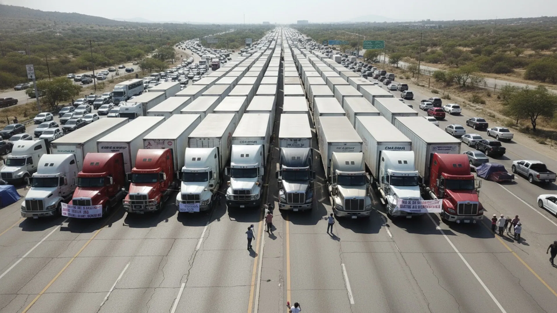 🚛⚠️ ¡Alerta en todo México! Transportistas y productores del campo anunciaron un paro nacional este lunes 6 de abril, con bloqueos en carreteras clave del país.