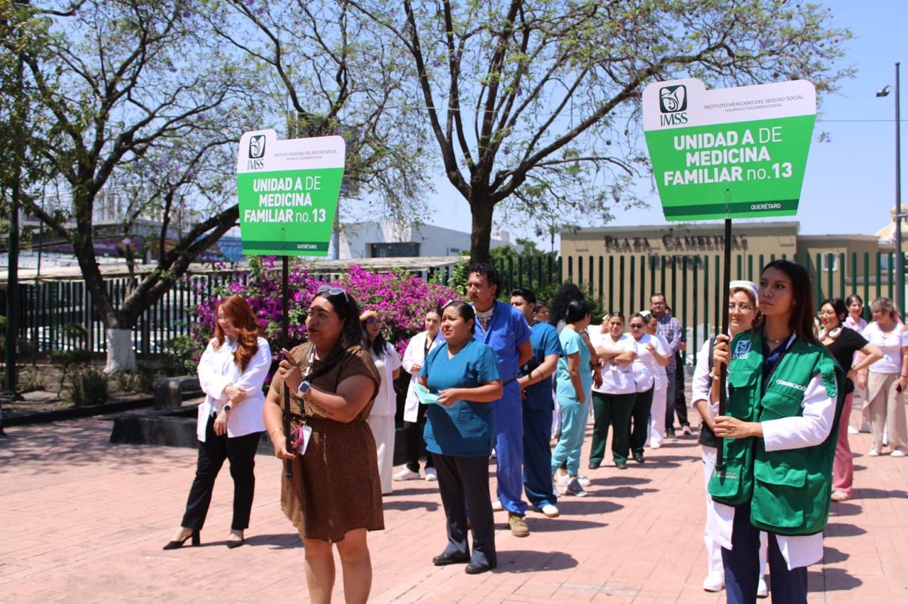 IMSS Querétaro realiza simulacro de evacuación por incendio