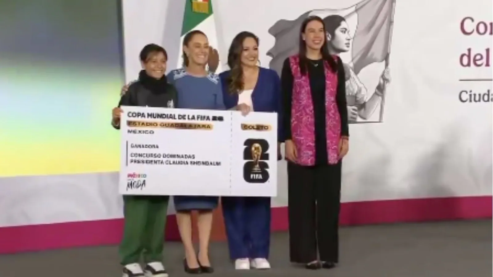 ⚽🎟️🇲🇽 ¡Ya hay ganadoras para vivir el Mundial 2026 desde las gradas! La presidenta Claudia Sheinbaum anunció a las dos jóvenes mexicanas que obtuvieron los boletos especiales para asistir a partidos de la Copa del Mundo