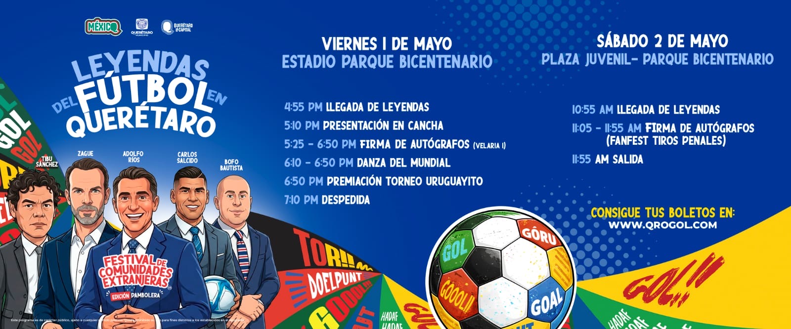 Festival de Comunidades Extranjeras presenta horarios de exfutbolistas en Parque Bicentenario