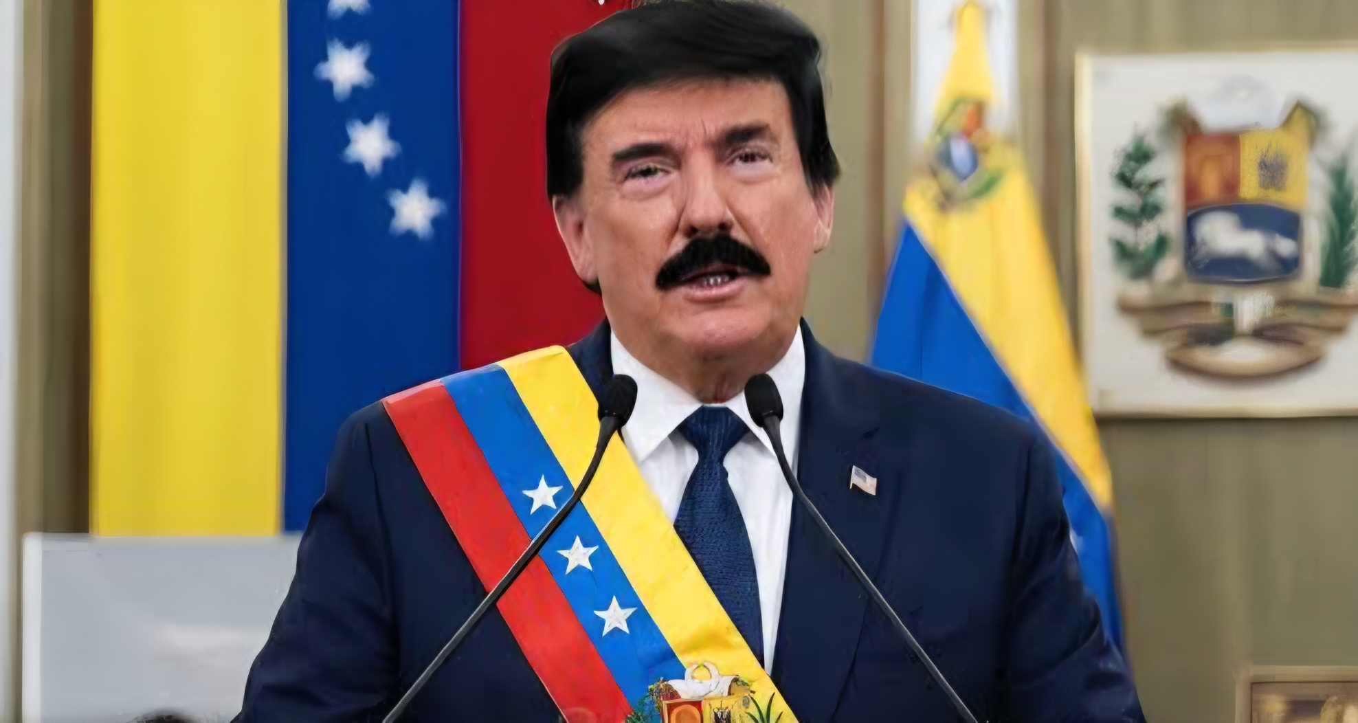 🇺🇸🌎 Donald Trump volvió a encender la polémica internacional tras asegurar que está “considerando seriamente” convertir a Venezuela en el estado número 51 de Estados Unidos. 😳