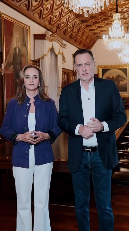 El gobernador de Querétaro, Mauricio Kuri González acompañando de la diputada federal, Lorena García, hacen un llamado a no normalizar el acoso sexual