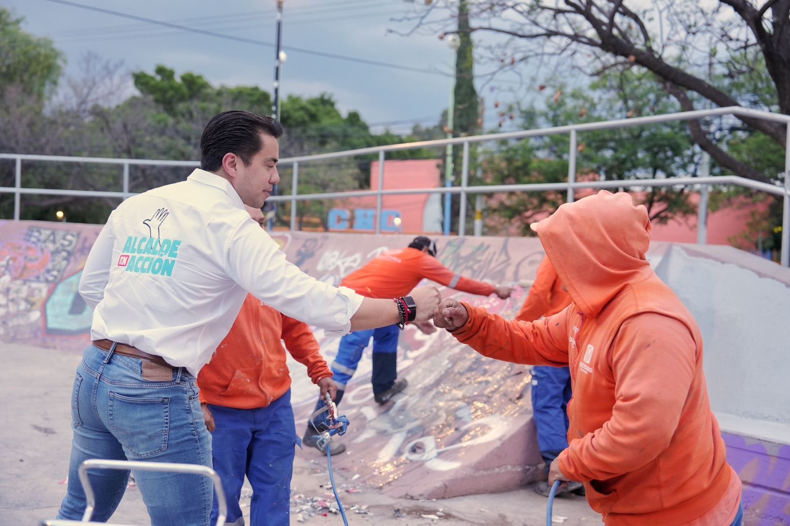Querétaro refuerza acciones contra el graffiti en espacios públicos y viviendas