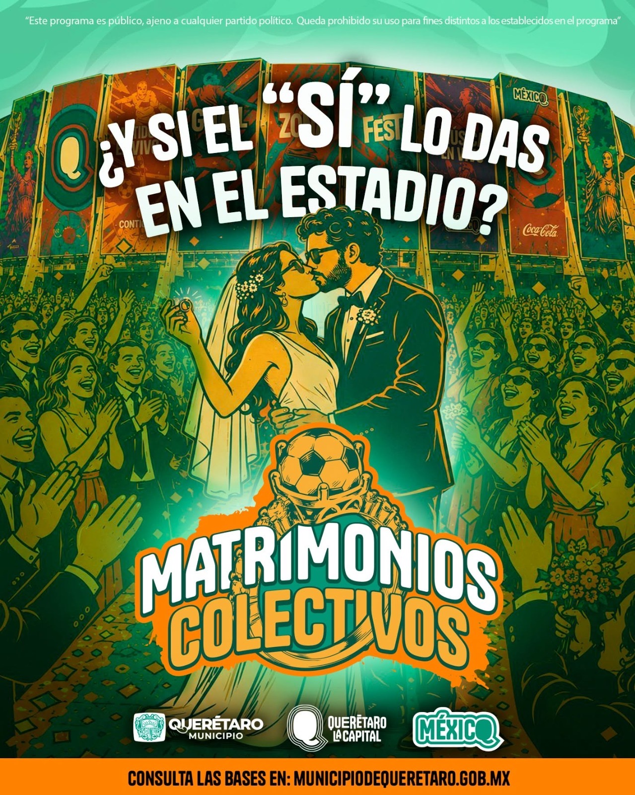 Superan meta en Matrimonios Colectivos 2026; siguen abiertas las inscripciones