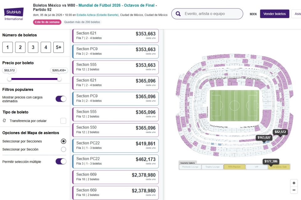 🎟️⚽ ¡La pasión por la Selección Mexicana está rompiendo todos los récords… y también los precios!