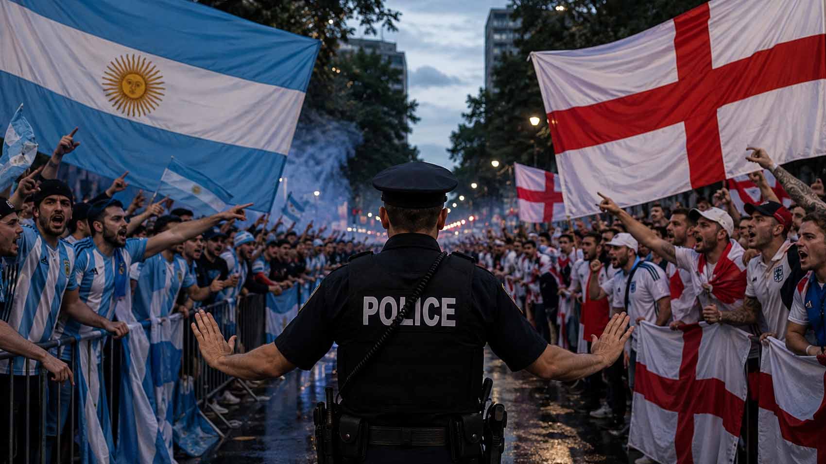 🏟️🚨 Inglaterra vs. Argentina fue catalogado como un partido de alto riesgo para las semifinales del Mundial 2026 según la FIFA y el FBI