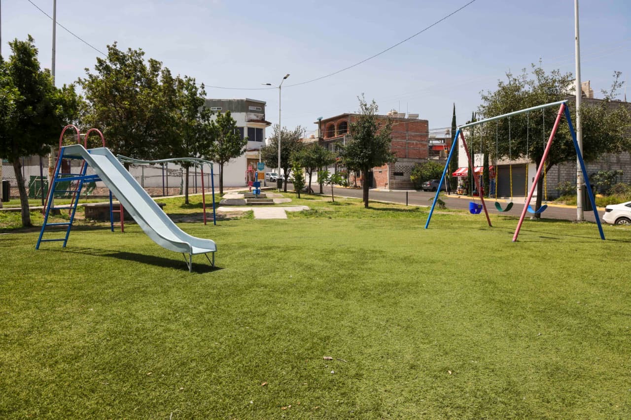 Rehabilitan nuevo parque en Valle Diamante, en el municipio de Corregidora