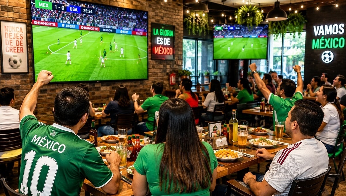 Bares y restaurantes llenan sus mesas por partido de México; ocupación alcanzó 100%