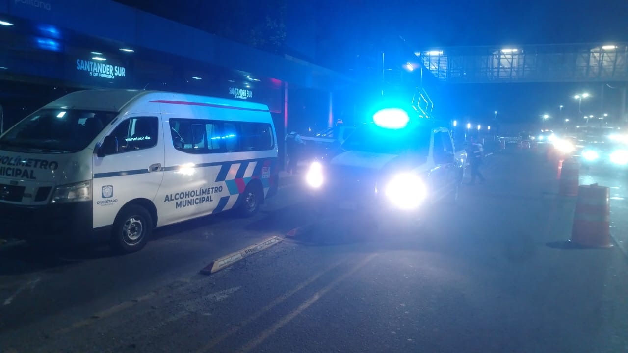 Aplican 851 pruebas de alcoholímetro en Querétaro; 40 conductores fueron sancionados