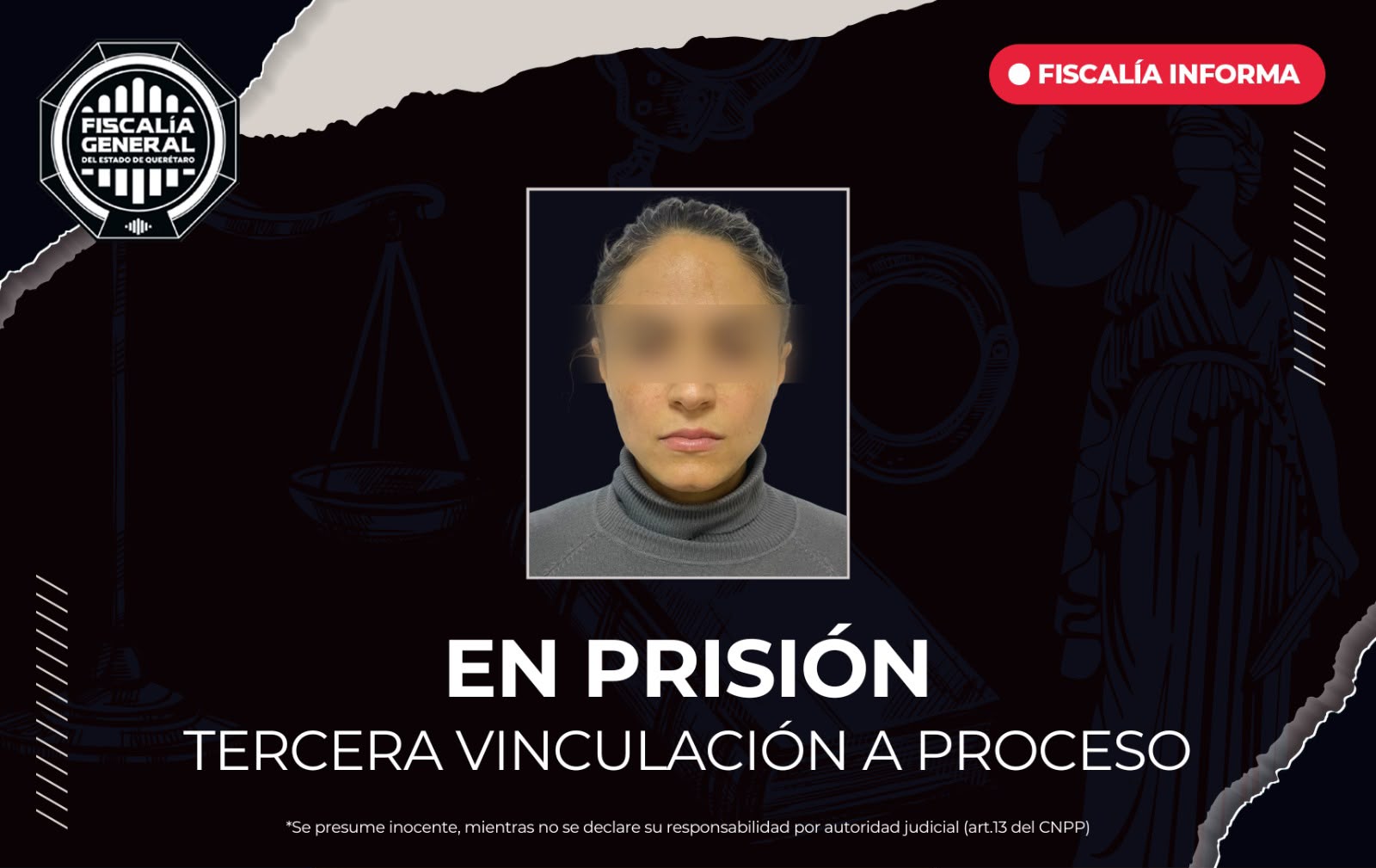 ⚖️🚨 ¡Obtiene Fiscalía tres vinculaciones a proceso contra Verónica “N”; permanecerá en prisión!
