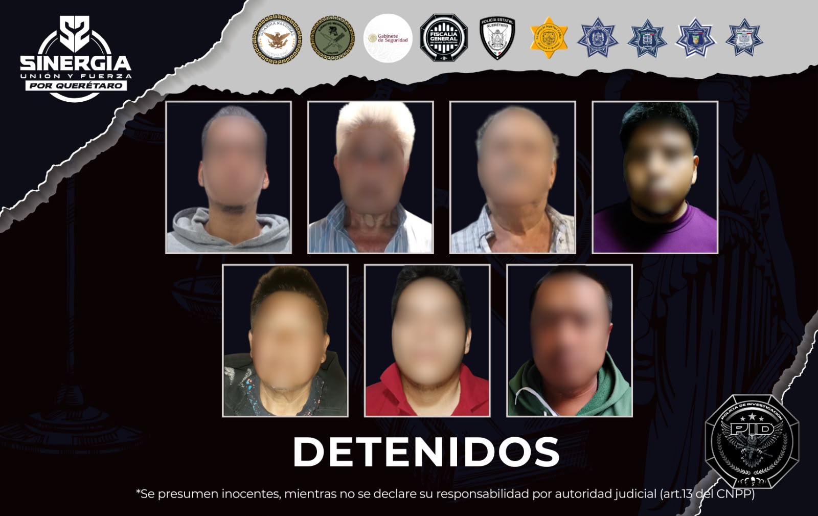 🚨⚡ ¡Estrategia Sinergia ejecuta operativos simultáneos y logra 7 detenciones en Querétaro!
