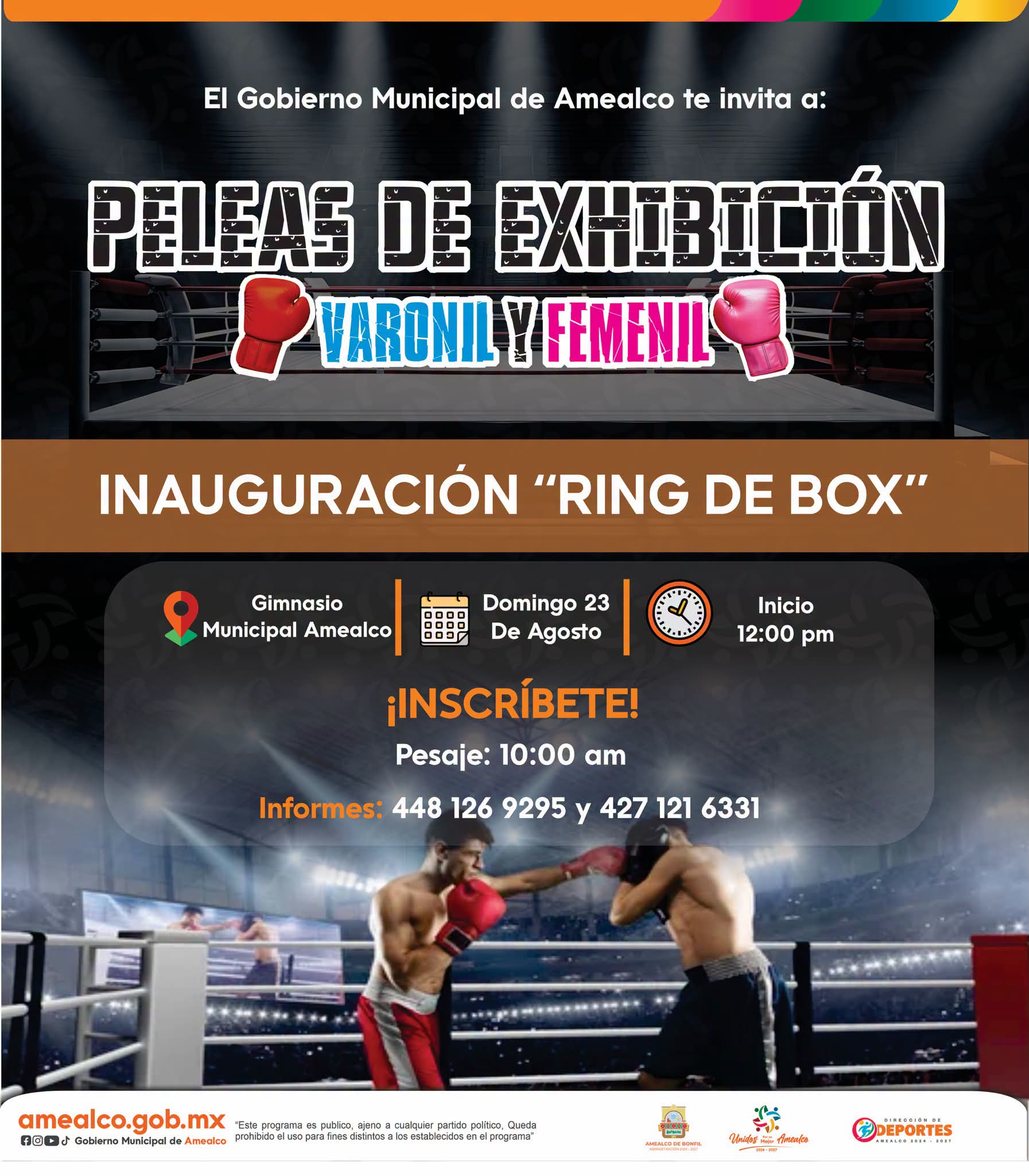 🥊💥 ¡Amealco fortalece el deporte con un nuevo Ring de Boxeo!