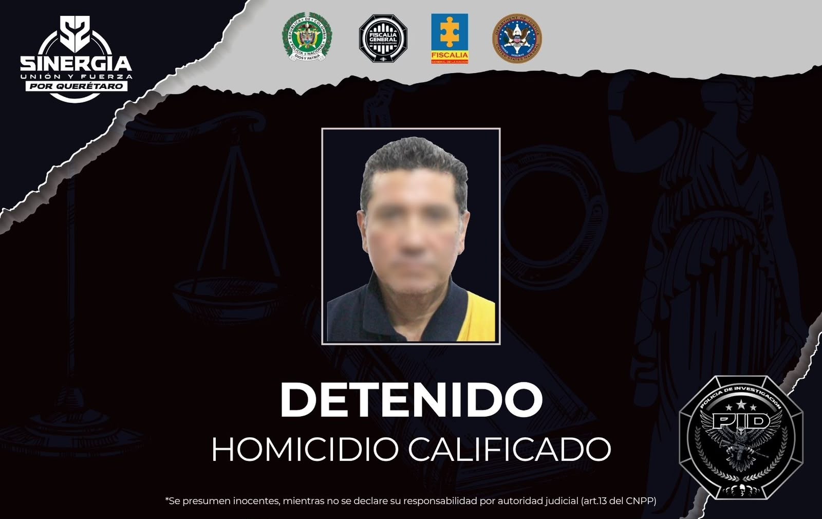 ¡Sinergia Internacional da resultados: cae en Colombia prófugo por homicidio en Querétaro! 🌐
