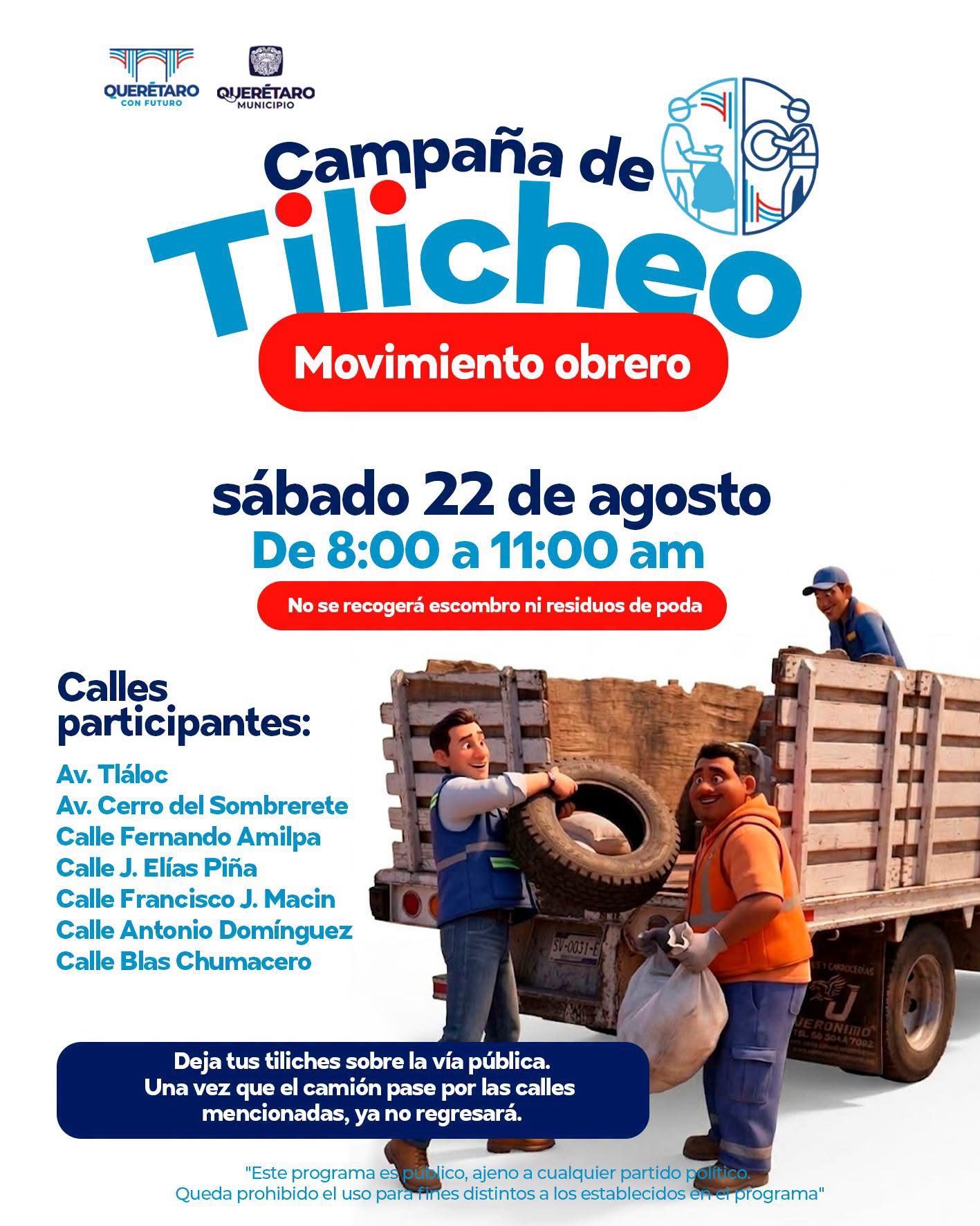 Jornada de Tilicheo recorrerá calles de Querétaro este sábado 22 de agosto
