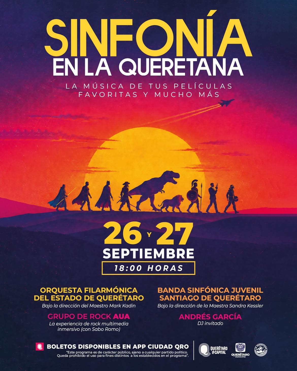 ¡La música de tus películas favoritas cobrará vida en “Sinfonía en La Queretana”! 🎻🎬