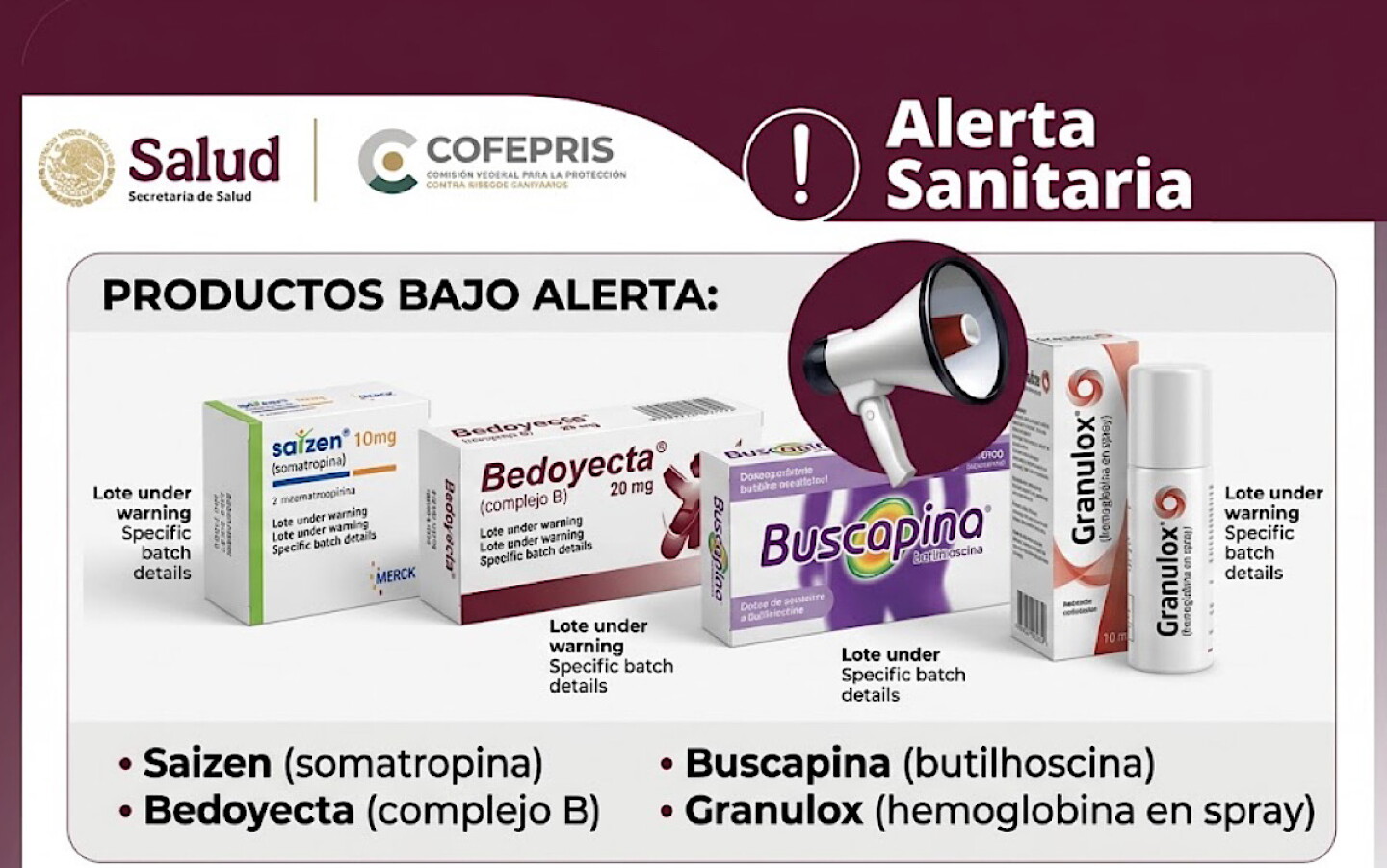 🚨💊 ¡Alerta sanitaria! COFEPRIS advierte por medicamentos falsificados