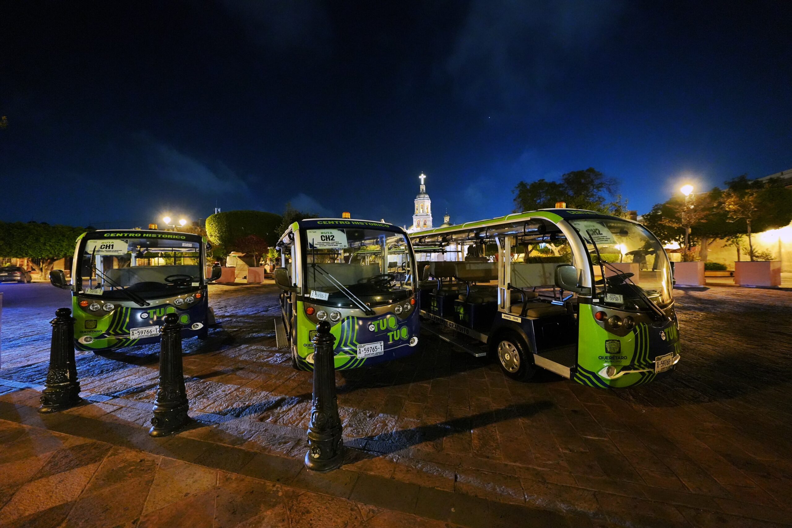Buses eléctricos gratuitos en el Centro de Querétaro registran 13 mil 500 ascensos