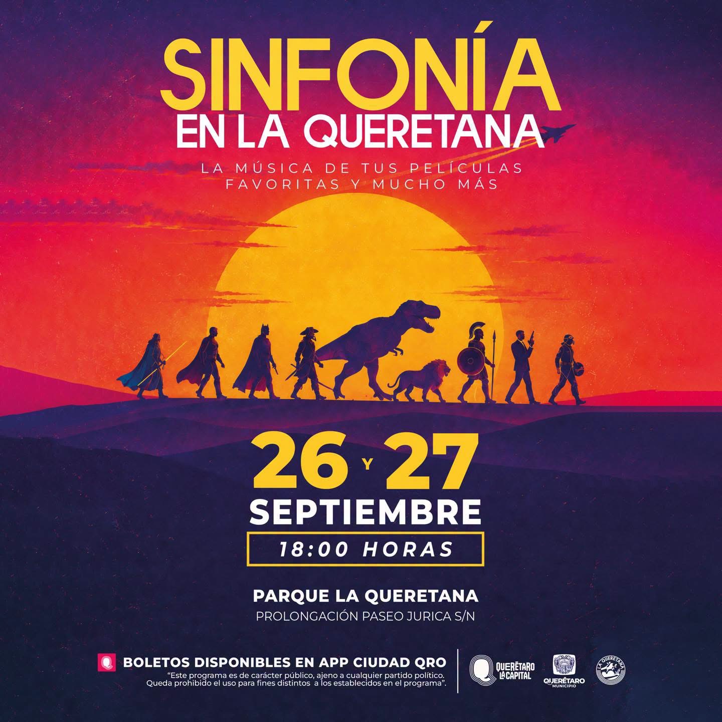 Este fin de semana será el concierto de música de películas en La Queretana
