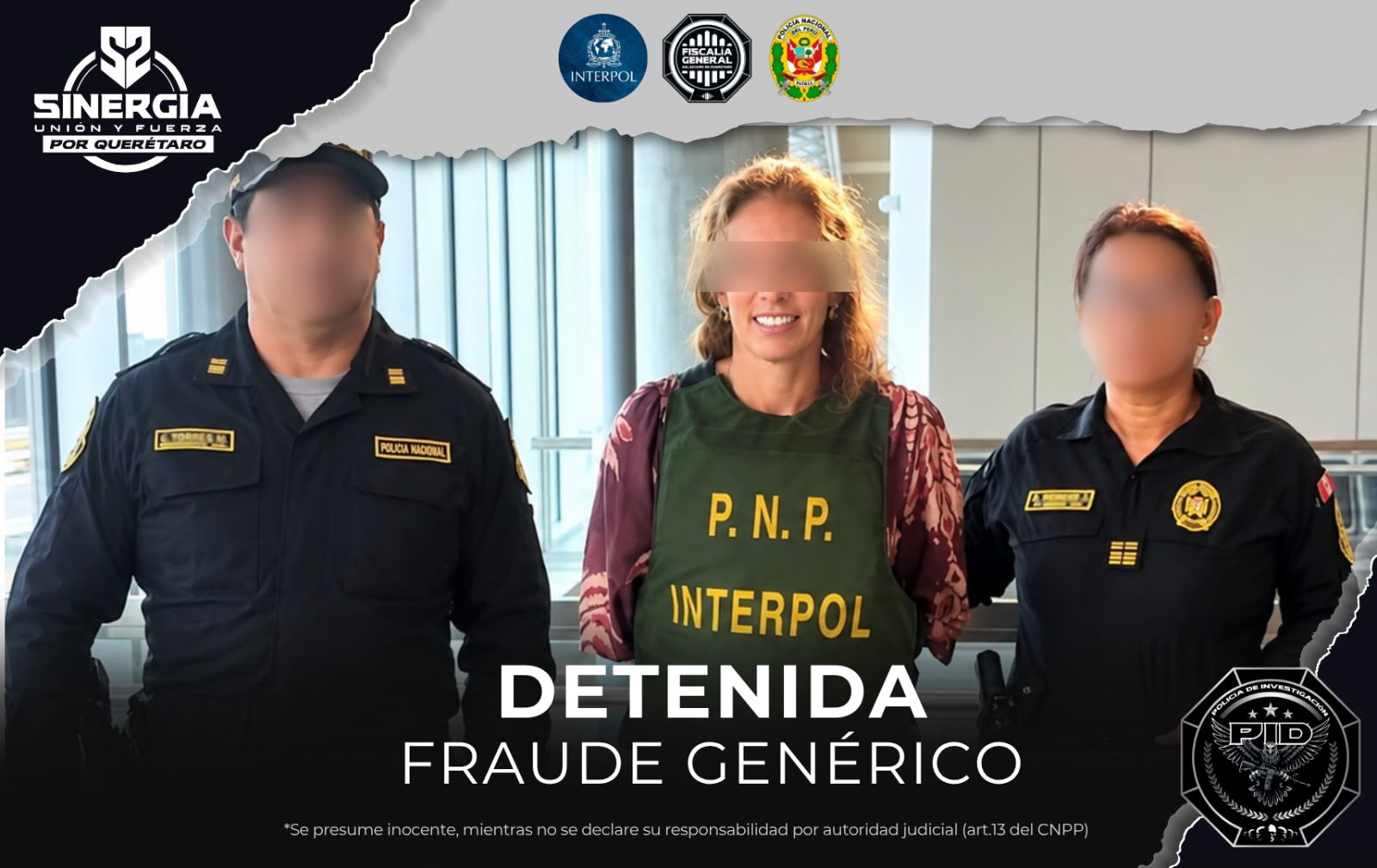 ¡Cae en Perú persona buscada por fraude genérico en Querétaro gracias a la Sinergia Internacional! 🚨🌎✈️