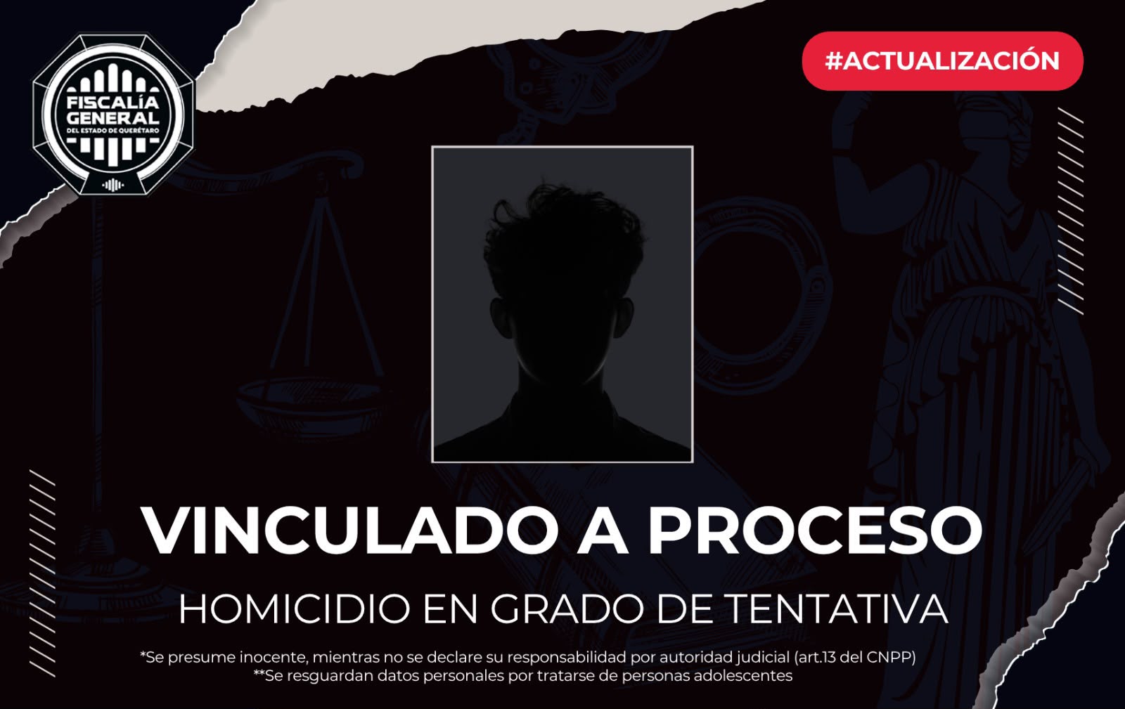 Vinculan a proceso a adolescente por agresión con arma blanca en secundaria de Querétaro; se otorgan 2 meses de investigación complementaria ⚖️🚨