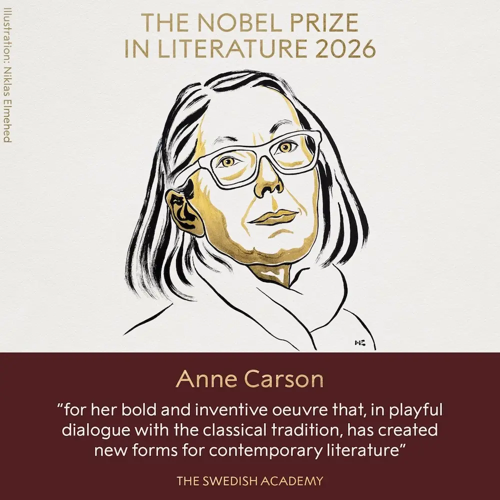 📚🏆 ¡Anne Carson gana el Nobel de Literatura 2026!