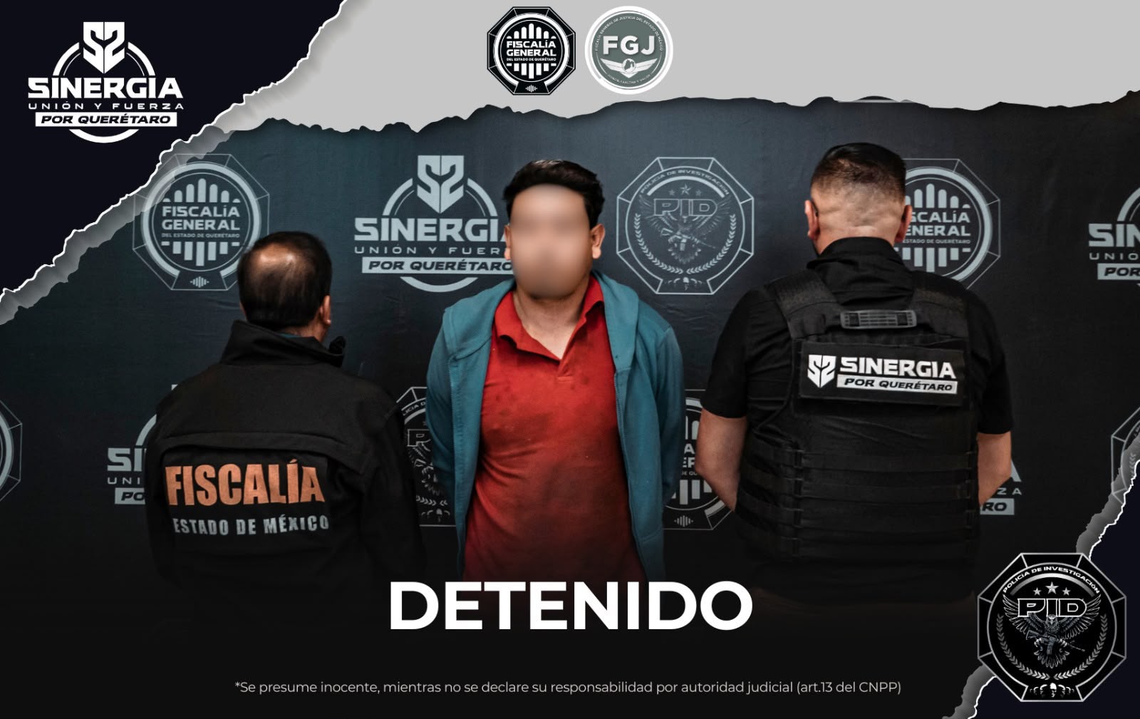 ¡Cooperación interinstitucional y combate a la impunidad! Detienen en Querétaro a prófugo buscado por violación en el Estado de México ⚖️🚨🚔
