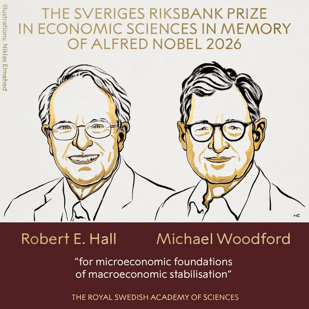 🏅🏅💰 Robert E. Hall y Michael Woodford ganan el Nobel de Economía 2026
