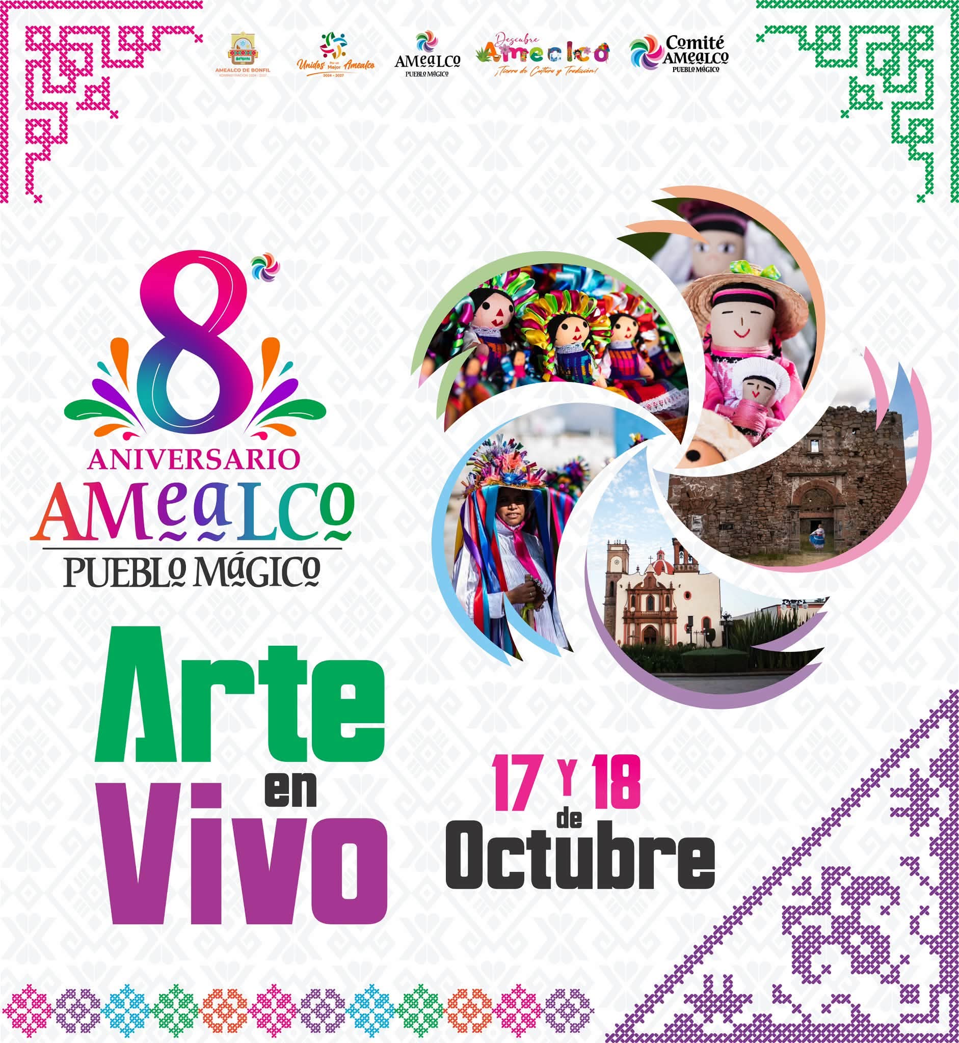 ¡Fiesta, cultura y tradición en la Sierra Sur! Amealco celebra su 8.º Aniversario como Pueblo Mágico con el Festival de Pueblos Mágicos 🎨🧶🏘️