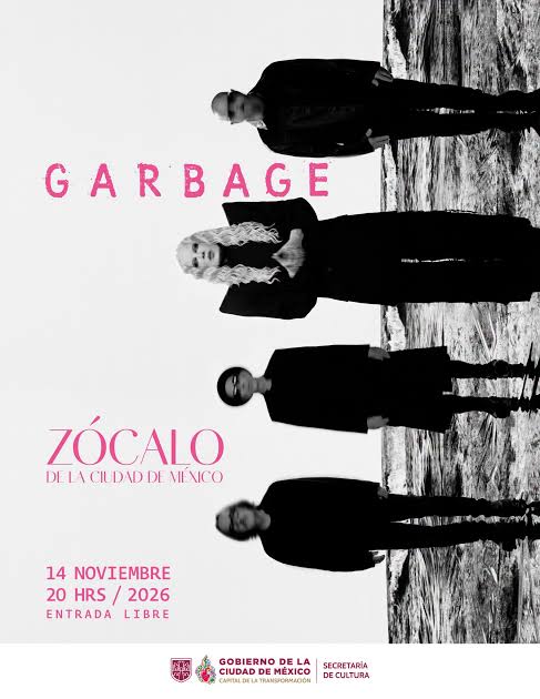 🎸 Garbage llegará al Zócalo de la CDMX con un concierto gratuito 🤘