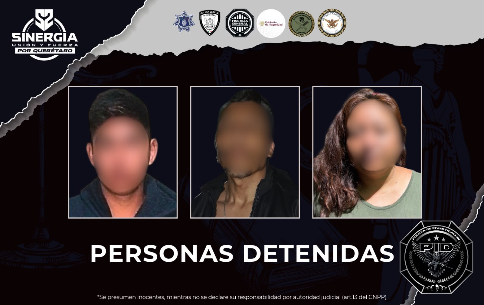 ¡Acciones firmes por la tranquilidad en los municipios! Operativo del programa “Sinergia por Querétaro” en Colón deja 3 detenidos y 50 dosis de narcóticos aseguradas 🛡️⚖️🚨