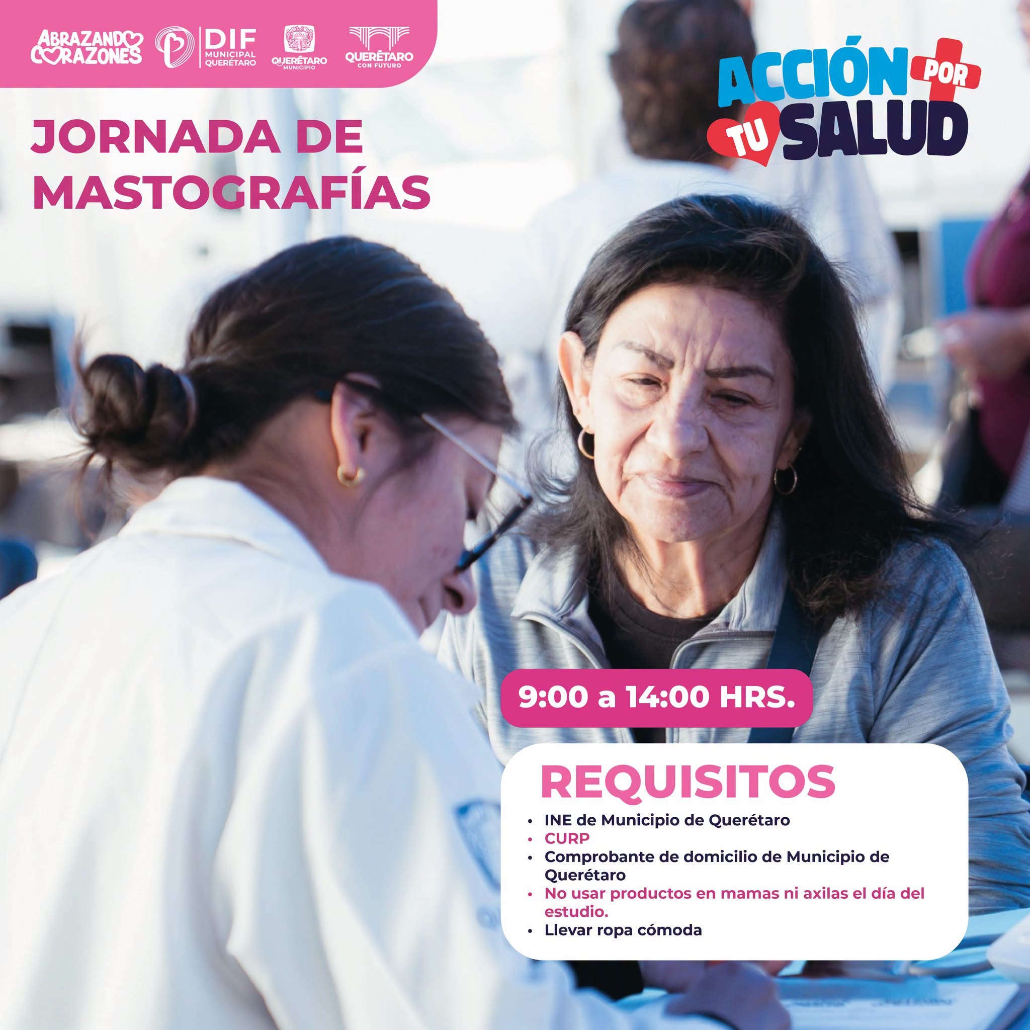 Ofrecen mastografías sin costo en dos delegaciones de Querétaro
